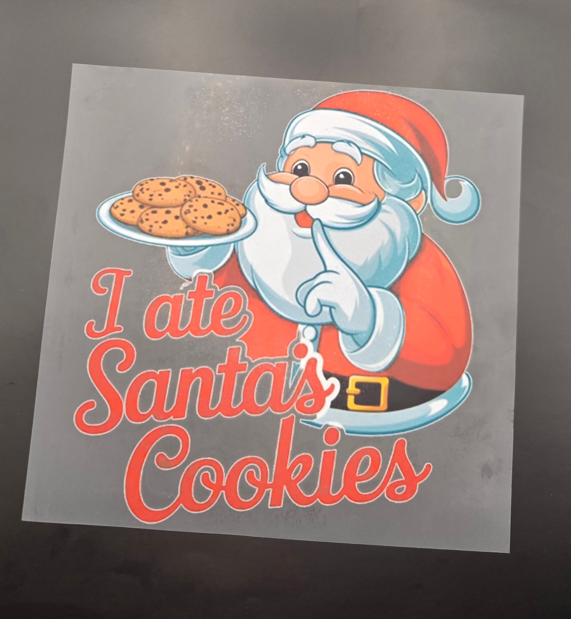 I ate Santas Cookies Transfer