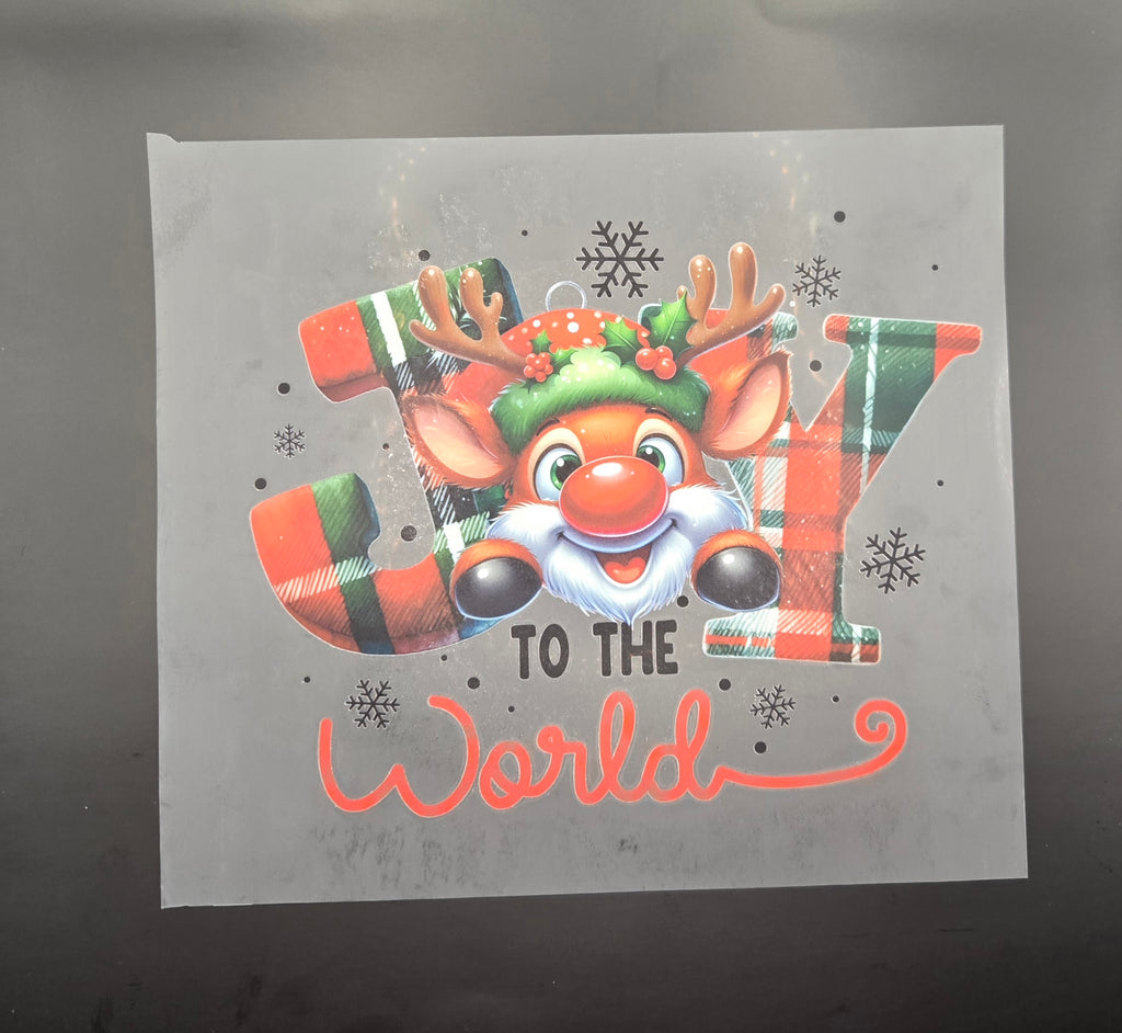 Joy to the World Christmas DTF Transfer – Ready to Press Holiday Shirt Iron-On
