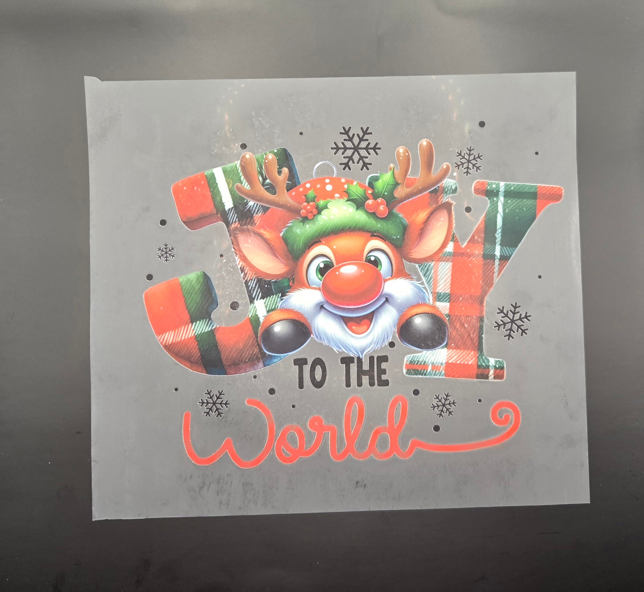 Joy to the World Christmas DTF Transfer – Ready to Press Holiday Shirt Iron-On