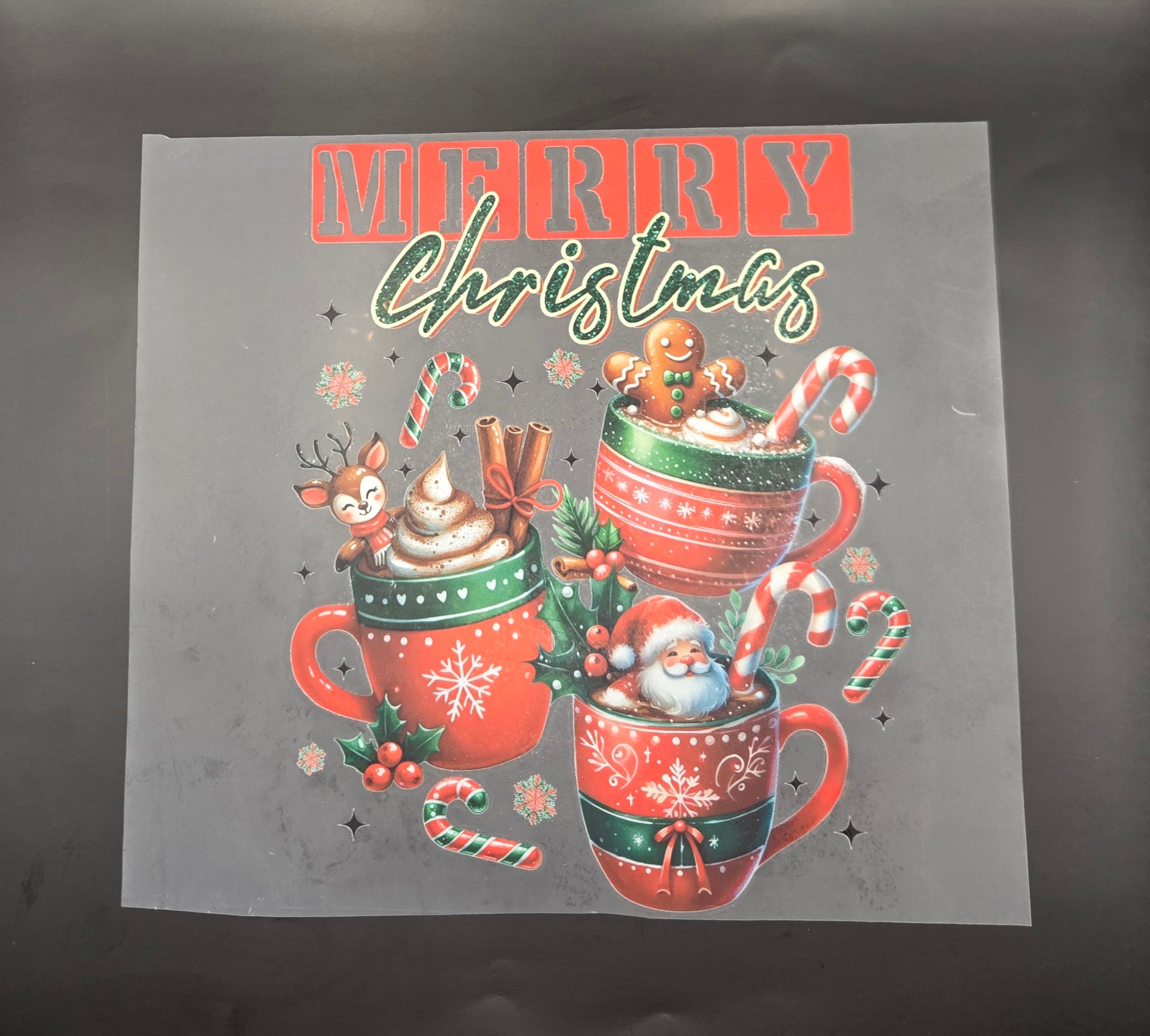 Hot Chocolate Christmas Transfer
