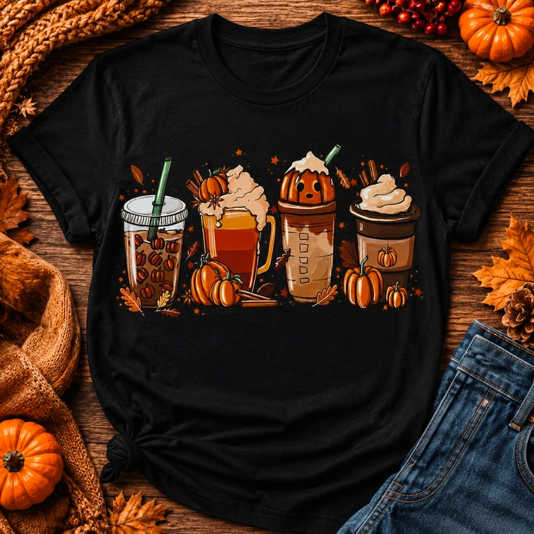 Fall Coffee DTF Transfer – Ready to Press Autumn Shirt Iron-On