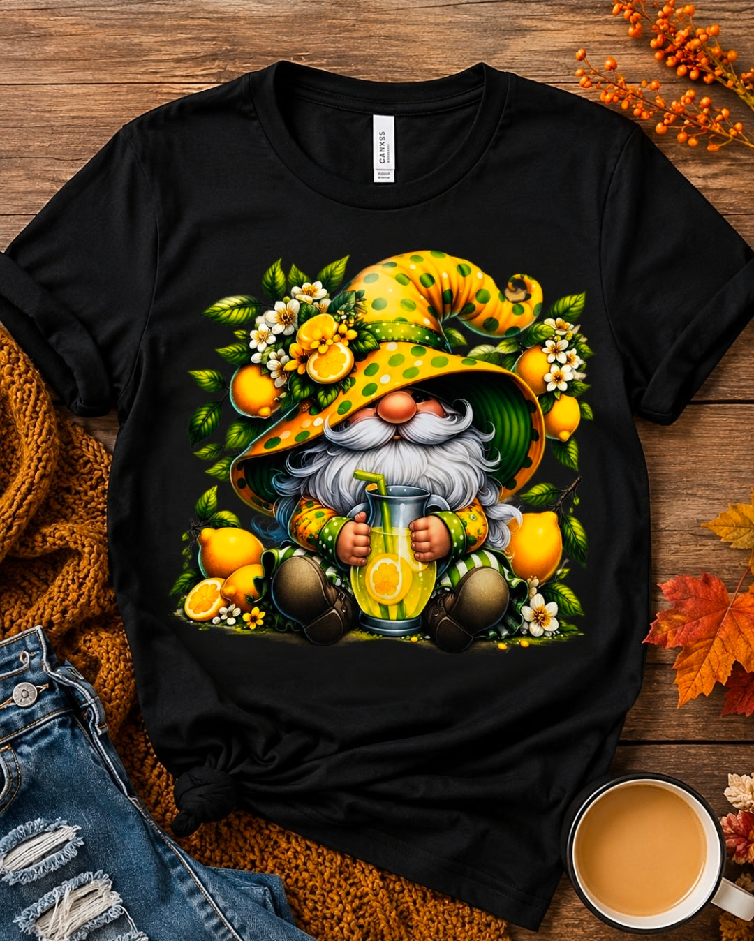 Yellow Lemon Gnome DTF
