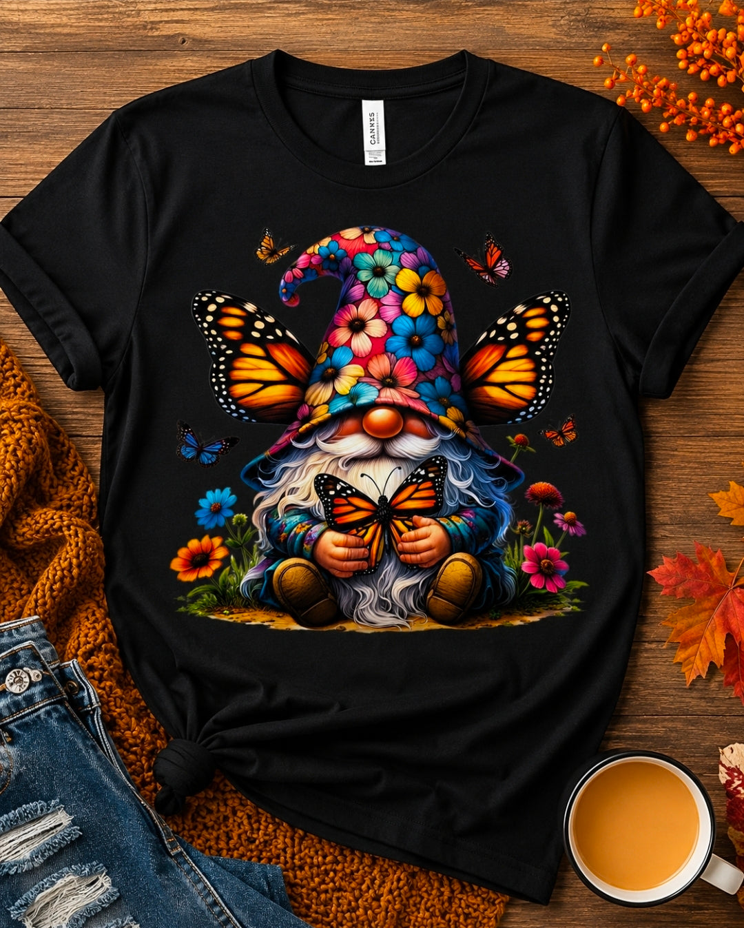 Small Butterfly Gnome DTF