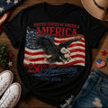 Us Flag and Eagle Tee Shirt