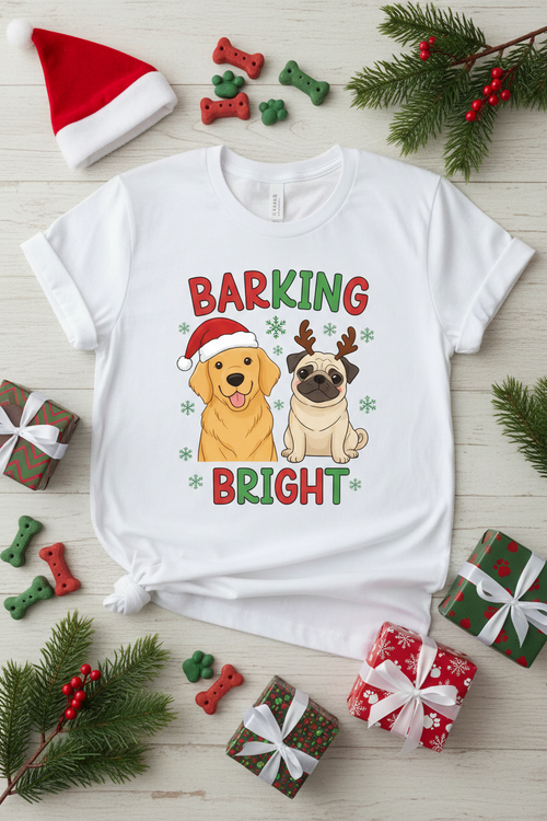 Barking Spirits Bright Christmas Mockup