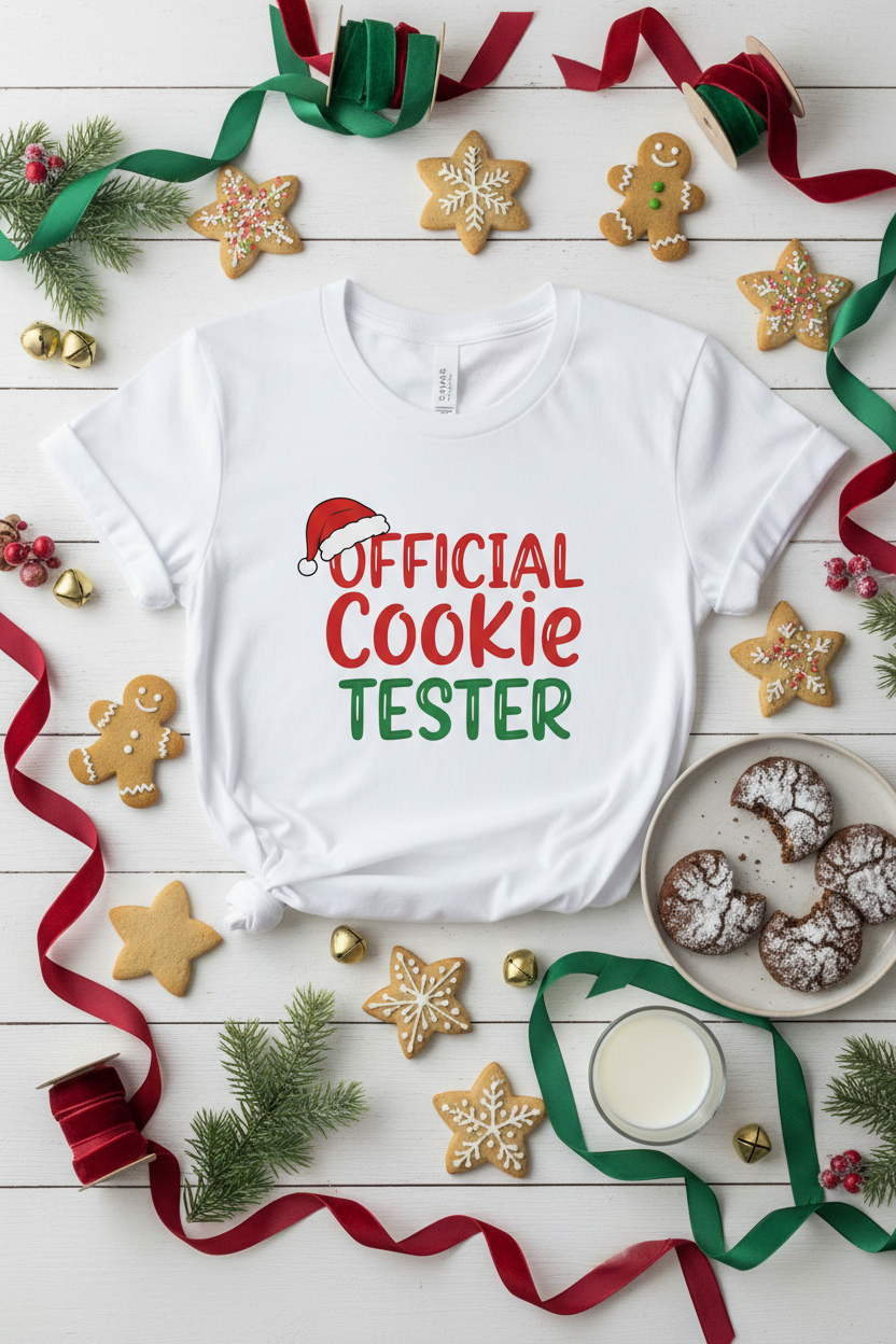 Official Cookie Tester Christmas Mockup